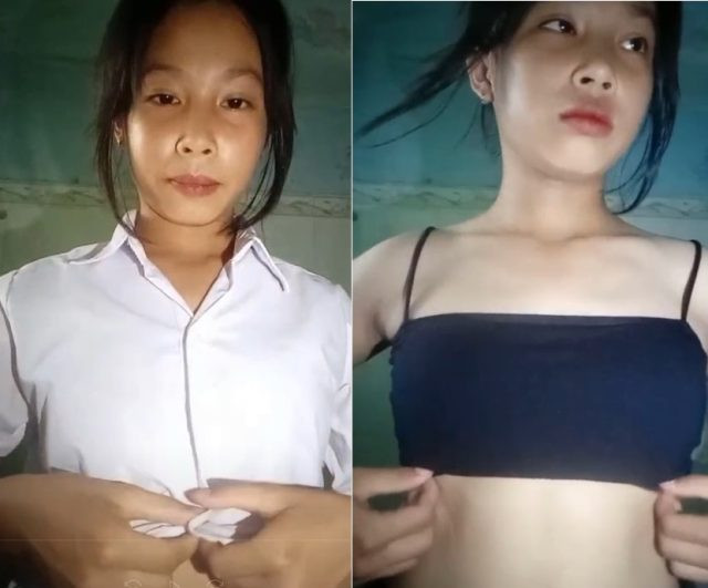 Em nữ sinh lộ clip sex ra vườn đụ nhau