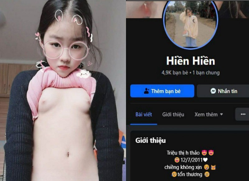 Hiền Hiền vú non show hàng trên mạng xã hội