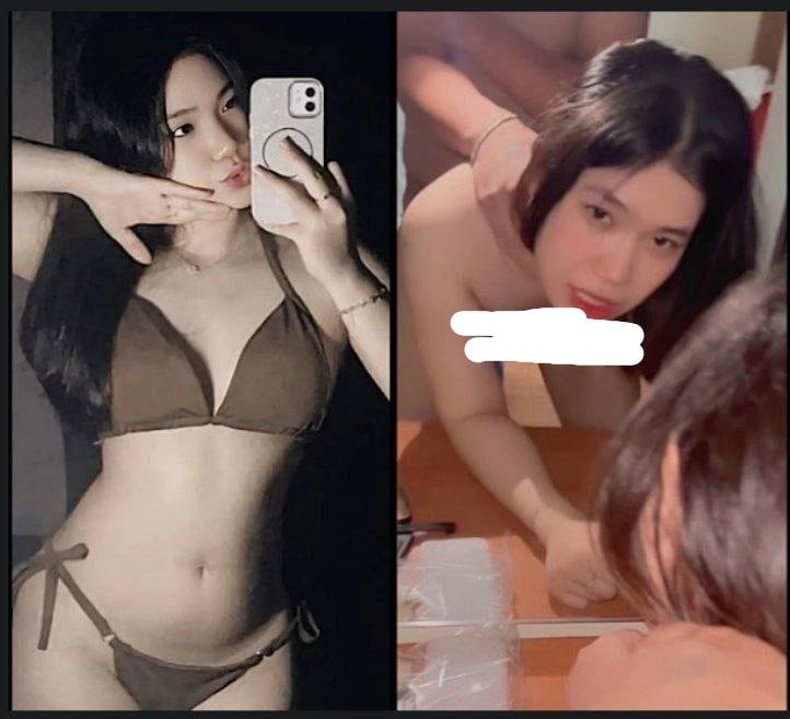 Minh Vy khoái lạc đụ nhau trước gương