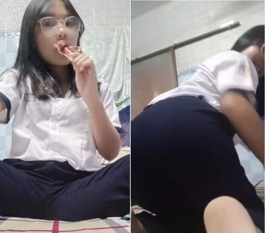 Nữ sinh có mông tròn thích được người khác vỗ