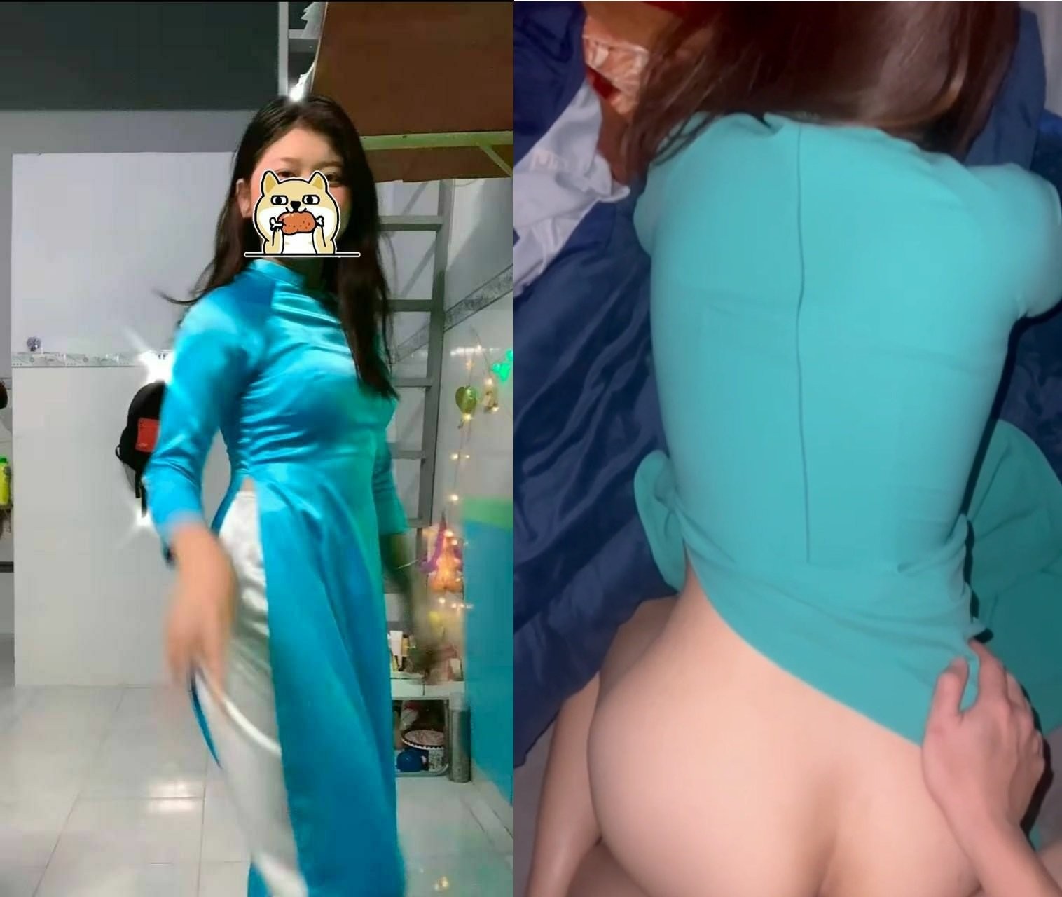 Tấn công cô gái áo dài thanh lịch đáng yêu