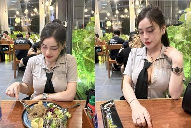 Vú to chăm sóc con cu đang nứng